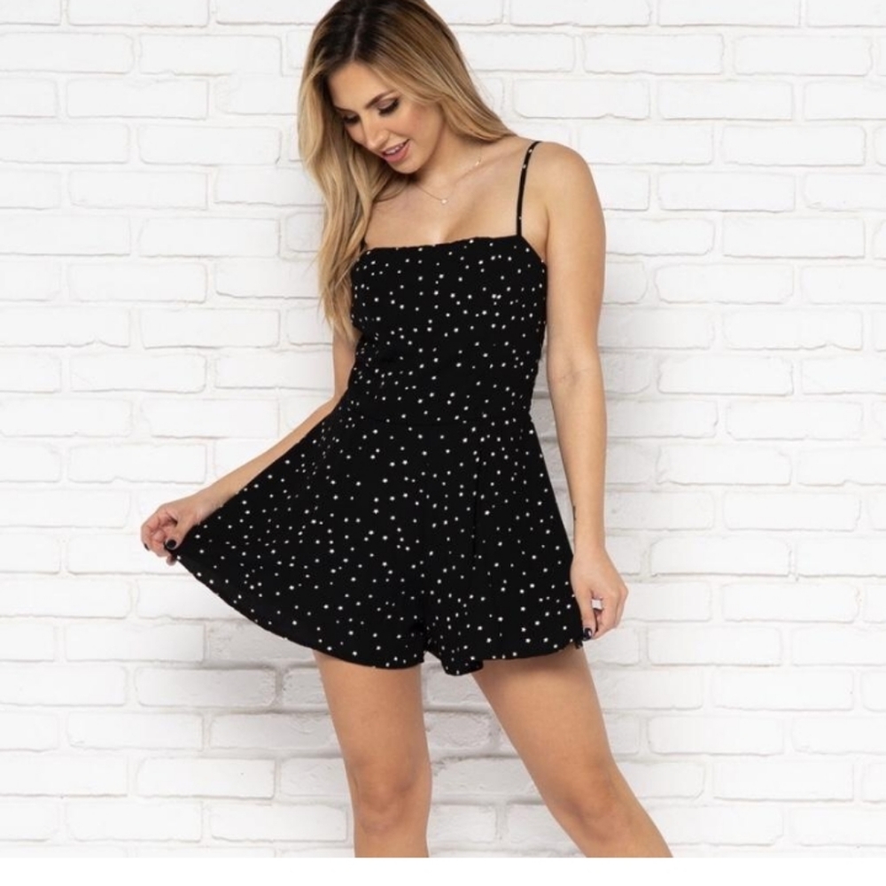 Star print romper